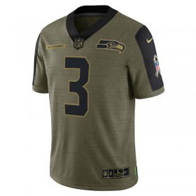 Maillot Homme Seattle Seahawks Russell Wilson 3 Nike 2021 Salute to Service